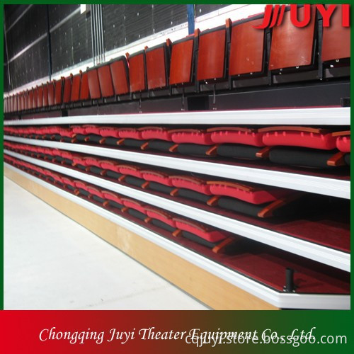 JY-780 factory price fabric seat cheapest telescope gym bleachers telescope